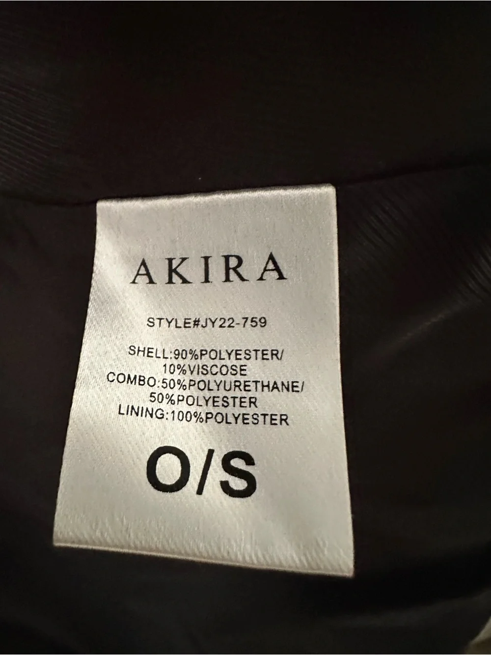 AKIRA Milan Street Style Poncho With Black Trim And White Stripes